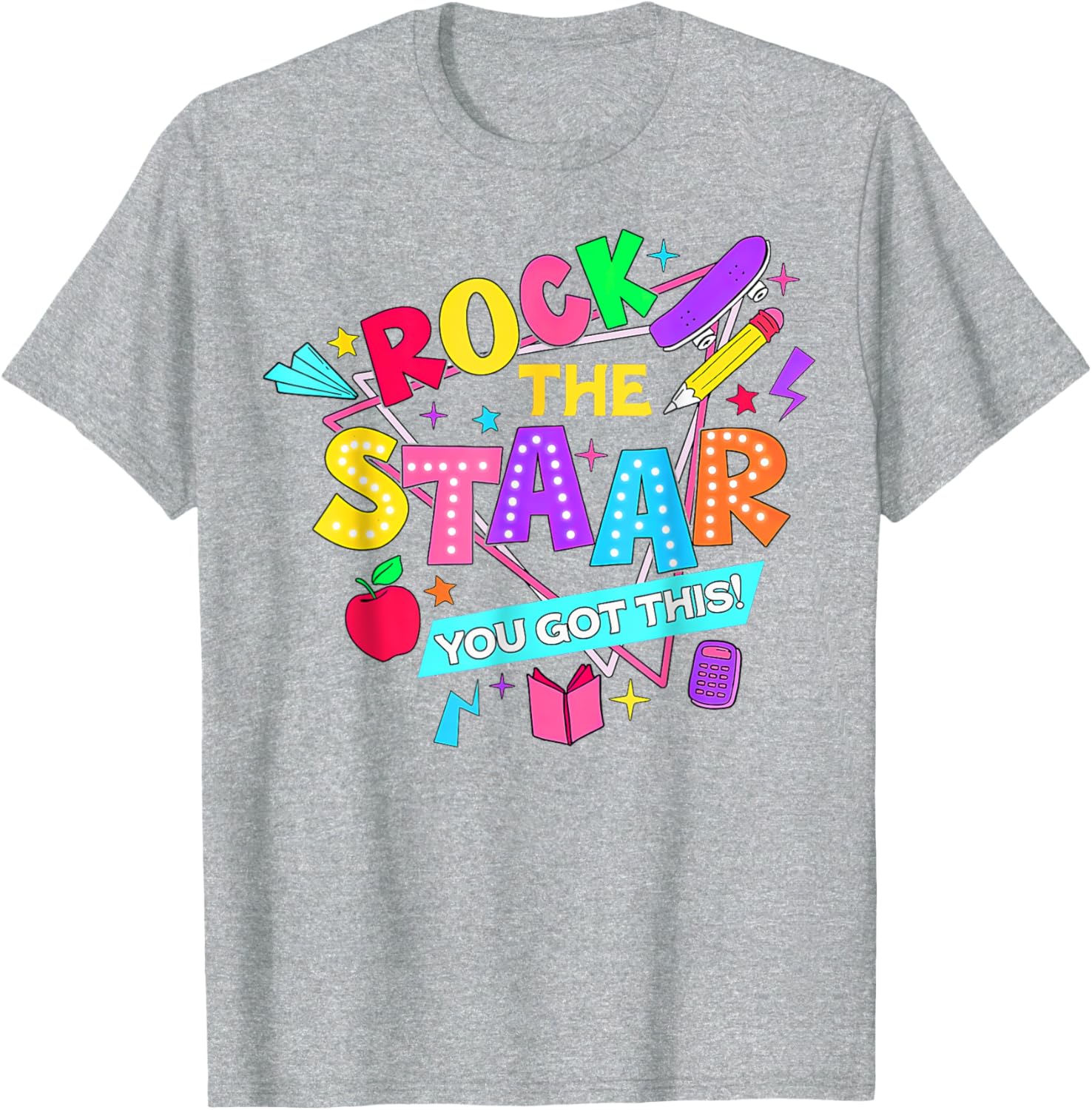 Retro Rock The Staar You Got This Test Day T-Shirt