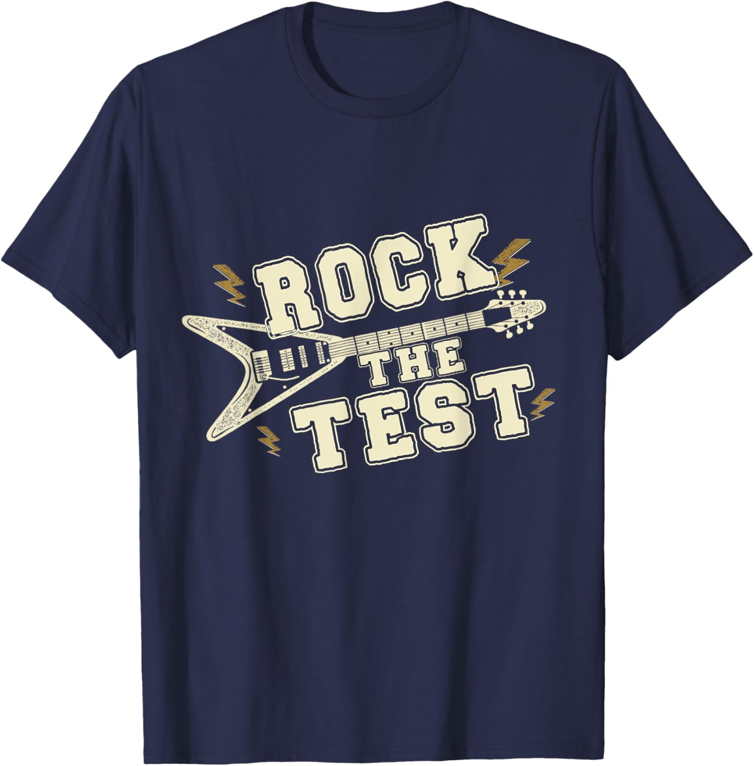 Rock The Test Guitar Teacher Test Day Testing Day Teacher T-Shirt