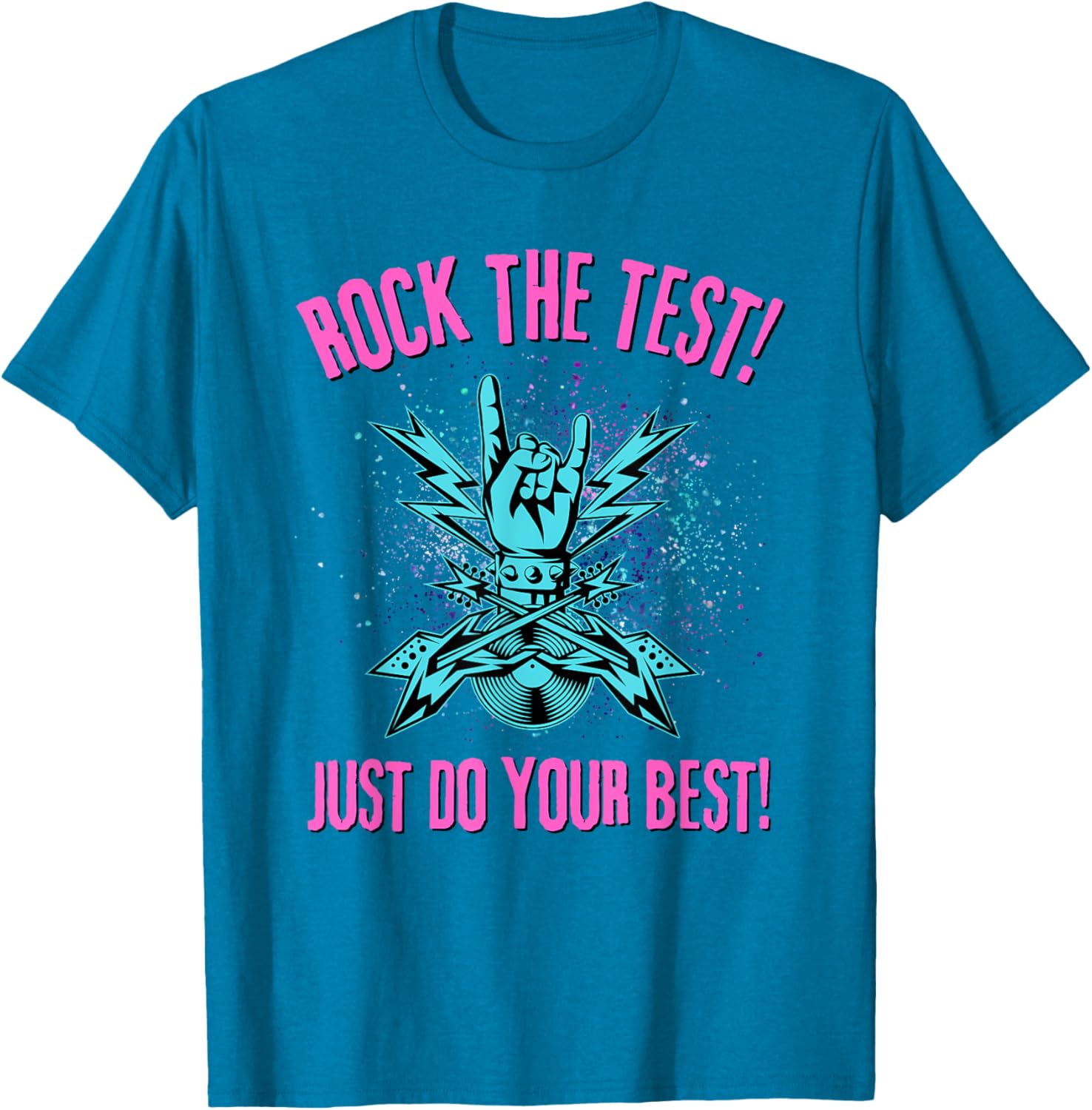 Rock The Test Rock N Roll Test Day Teacher Student Testing T-Shirt