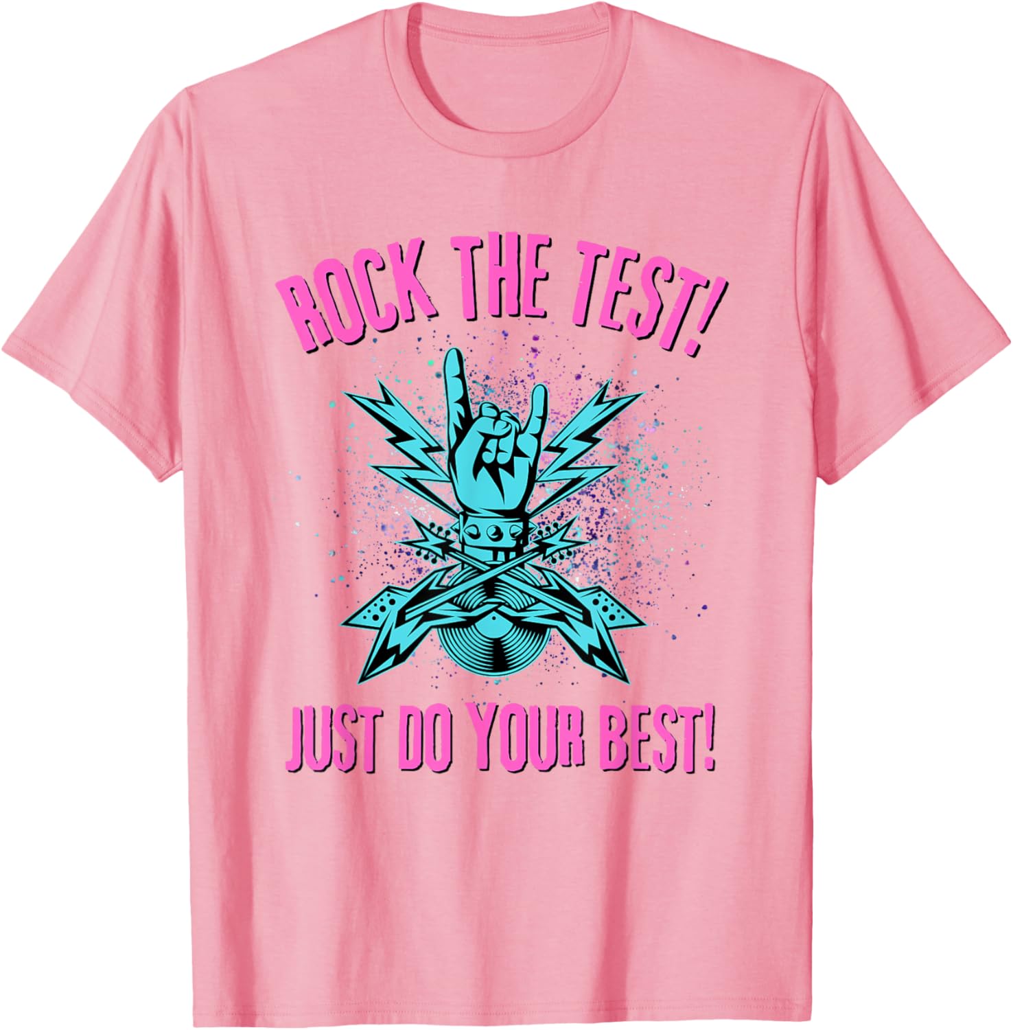 Rock The Test Rock N Roll Test Day Teacher Student Testing T-Shirt