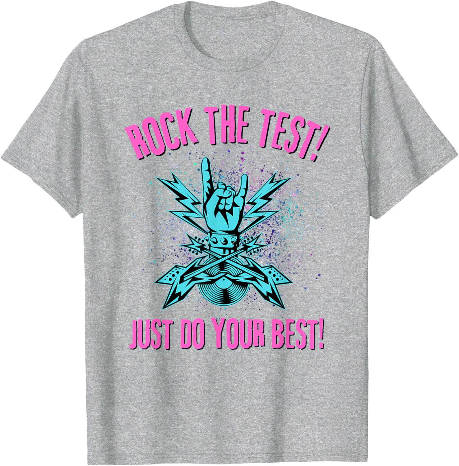Rock The Test Rock N Roll Test Day Teacher Student Testing T-Shirt