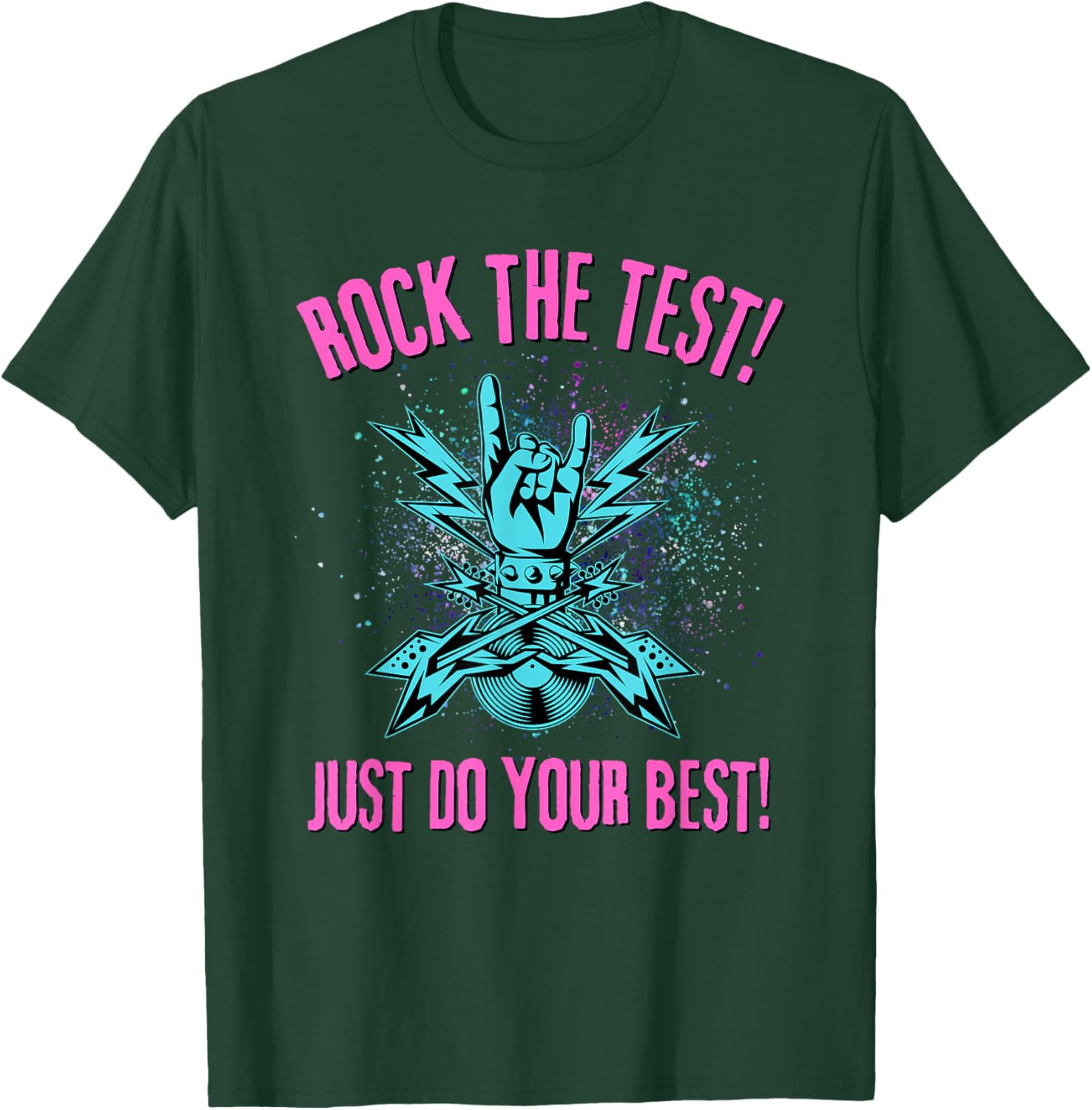 Rock The Test Rock N Roll Test Day Teacher Student Testing T-Shirt