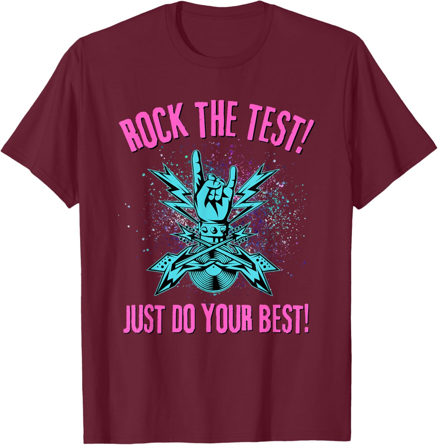 Rock The Test Rock N Roll Test Day Teacher Student Testing T-Shirt