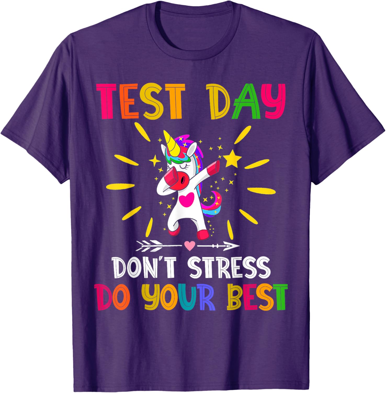 Rock The Test Teacher Test Day Testing Day Funny Teacher T-Shirt