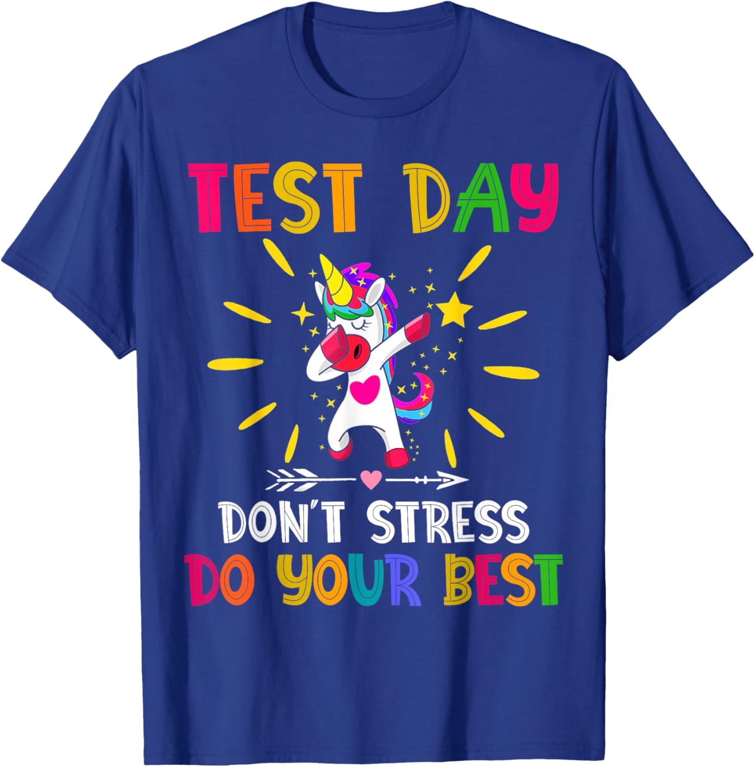 Rock The Test Teacher Test Day Testing Day Funny Teacher T-Shirt