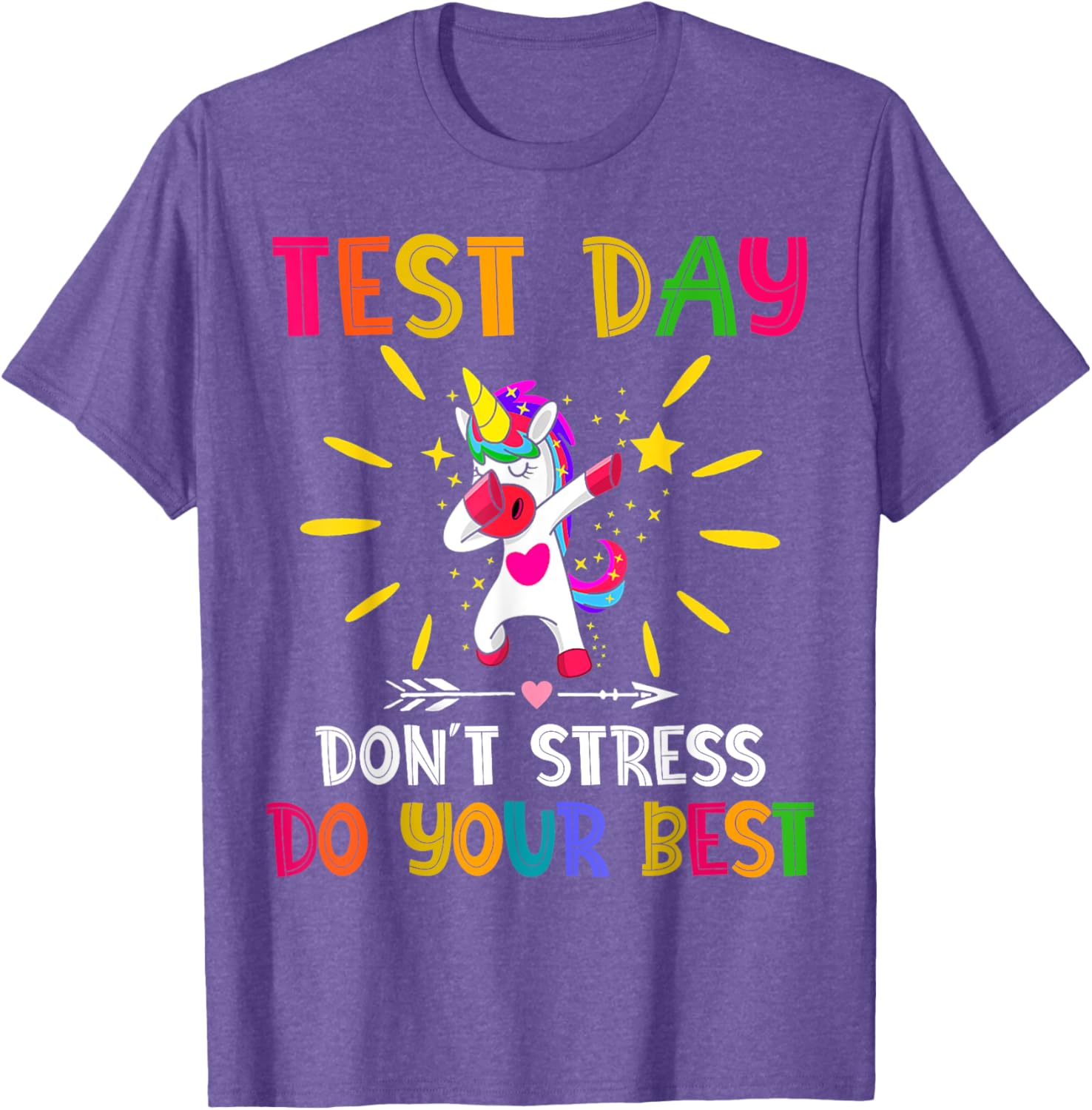 Rock The Test Teacher Test Day Testing Day Funny Teacher T-Shirt