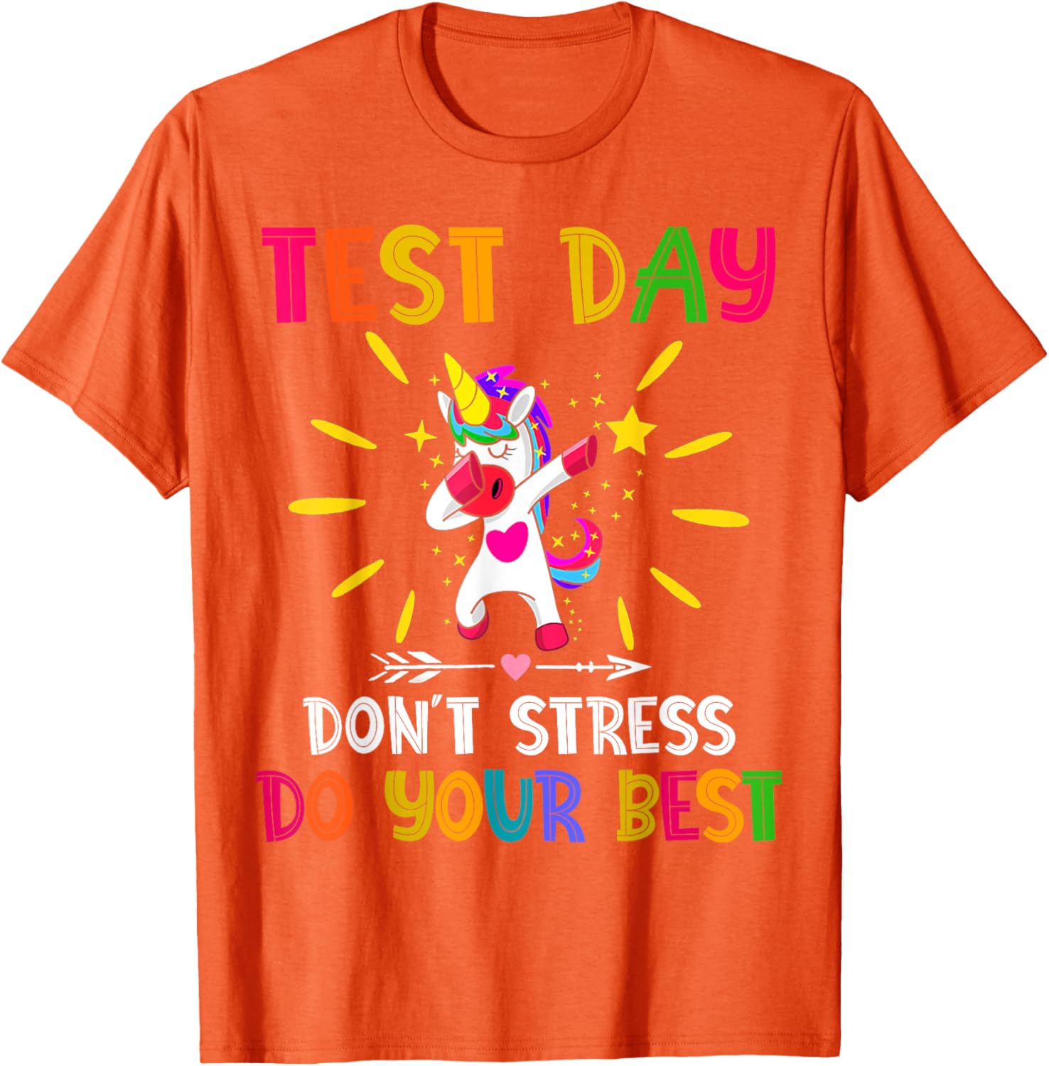 Rock The Test Teacher Test Day Testing Day Funny Teacher T-Shirt