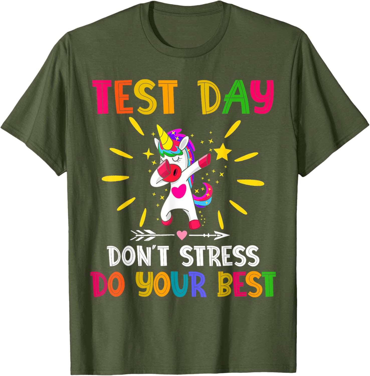 Rock The Test Teacher Test Day Testing Day Funny Teacher T-Shirt