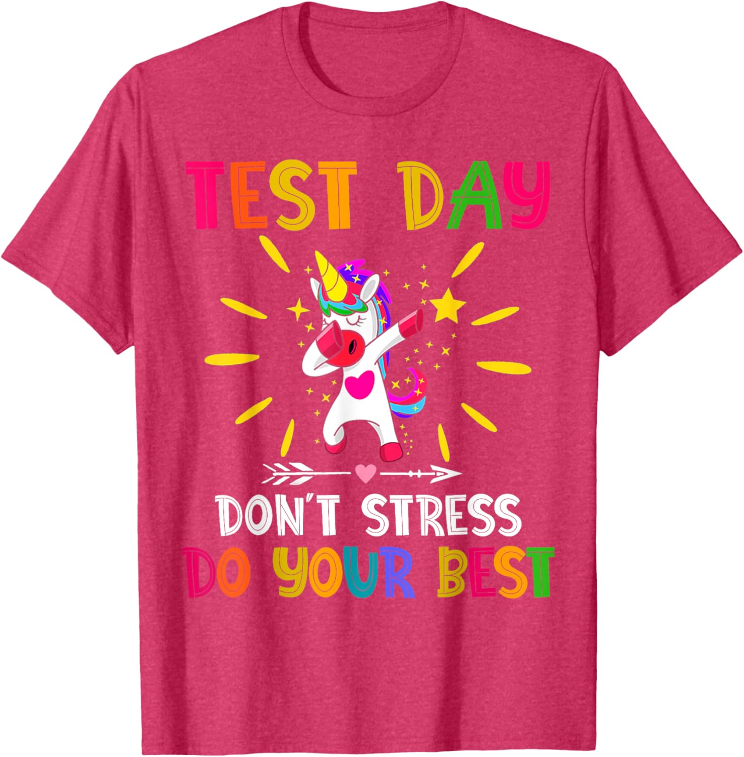 Rock The Test Teacher Test Day Testing Day Funny Teacher T-Shirt
