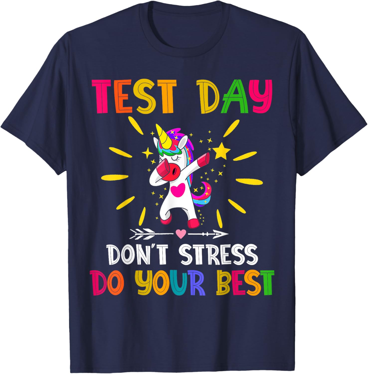 Rock The Test Teacher Test Day Testing Day Funny Teacher T-Shirt
