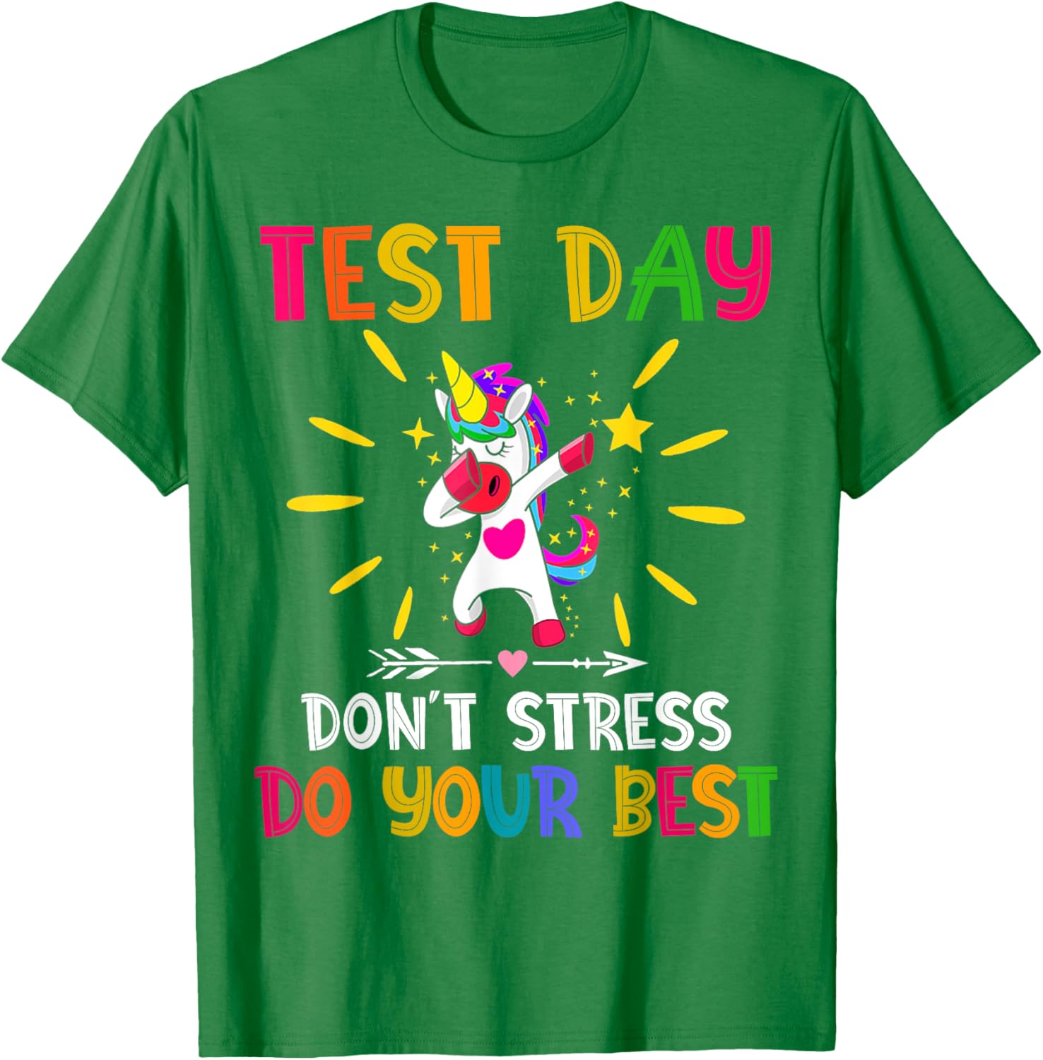 Rock The Test Teacher Test Day Testing Day Funny Teacher T-Shirt
