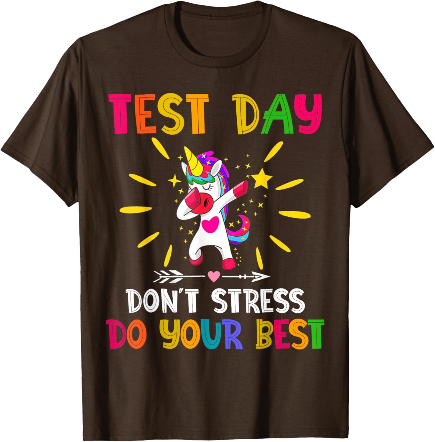 Rock The Test Teacher Test Day Testing Day Funny Teacher T-Shirt