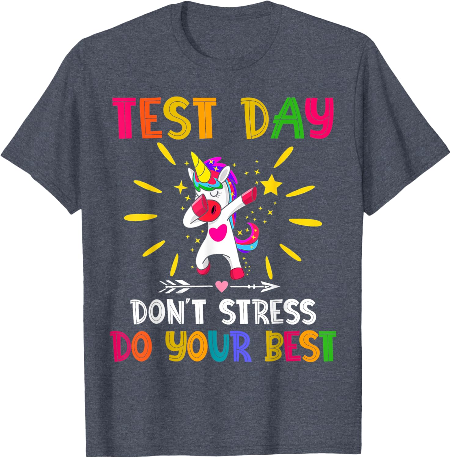 Rock The Test Teacher Test Day Testing Day Funny Teacher T-Shirt