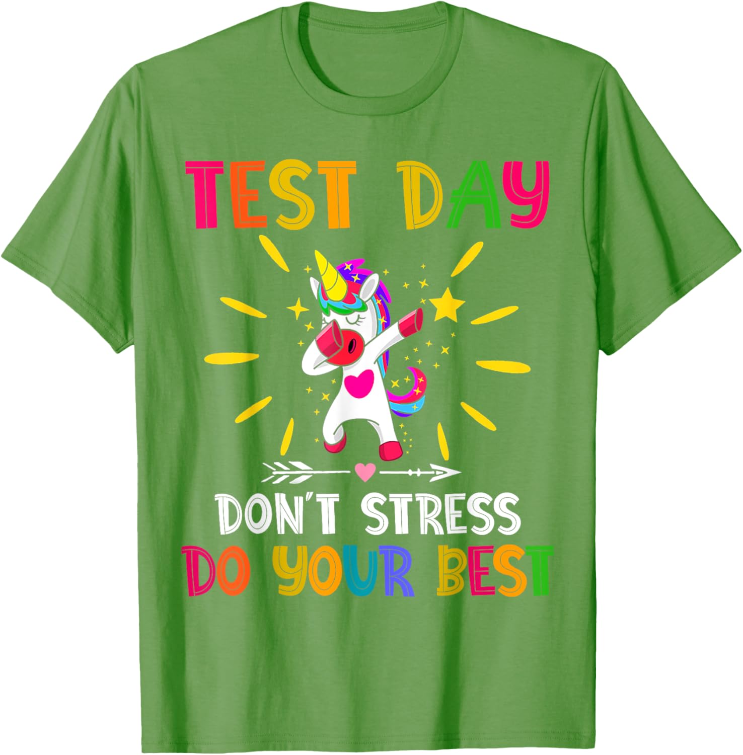 Rock The Test Teacher Test Day Testing Day Funny Teacher T-Shirt