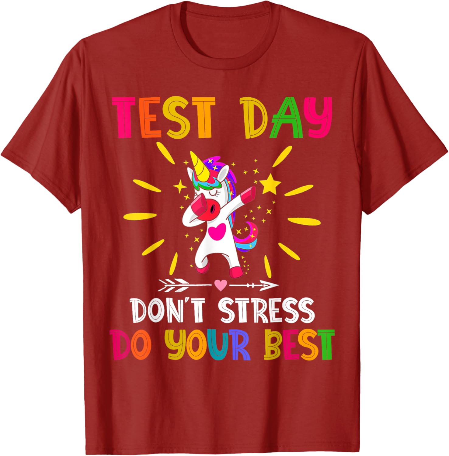 Rock The Test Teacher Test Day Testing Day Funny Teacher T-Shirt