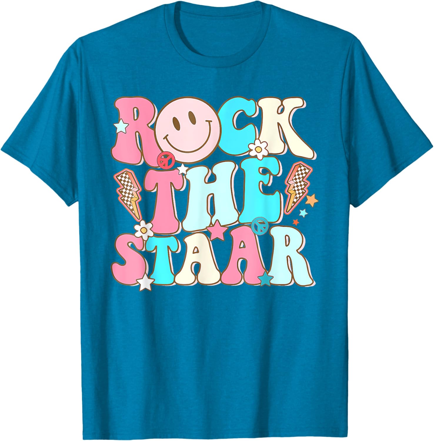 Rock The Test Test Day Teachers Motivational Rock The Staar T-Shirt