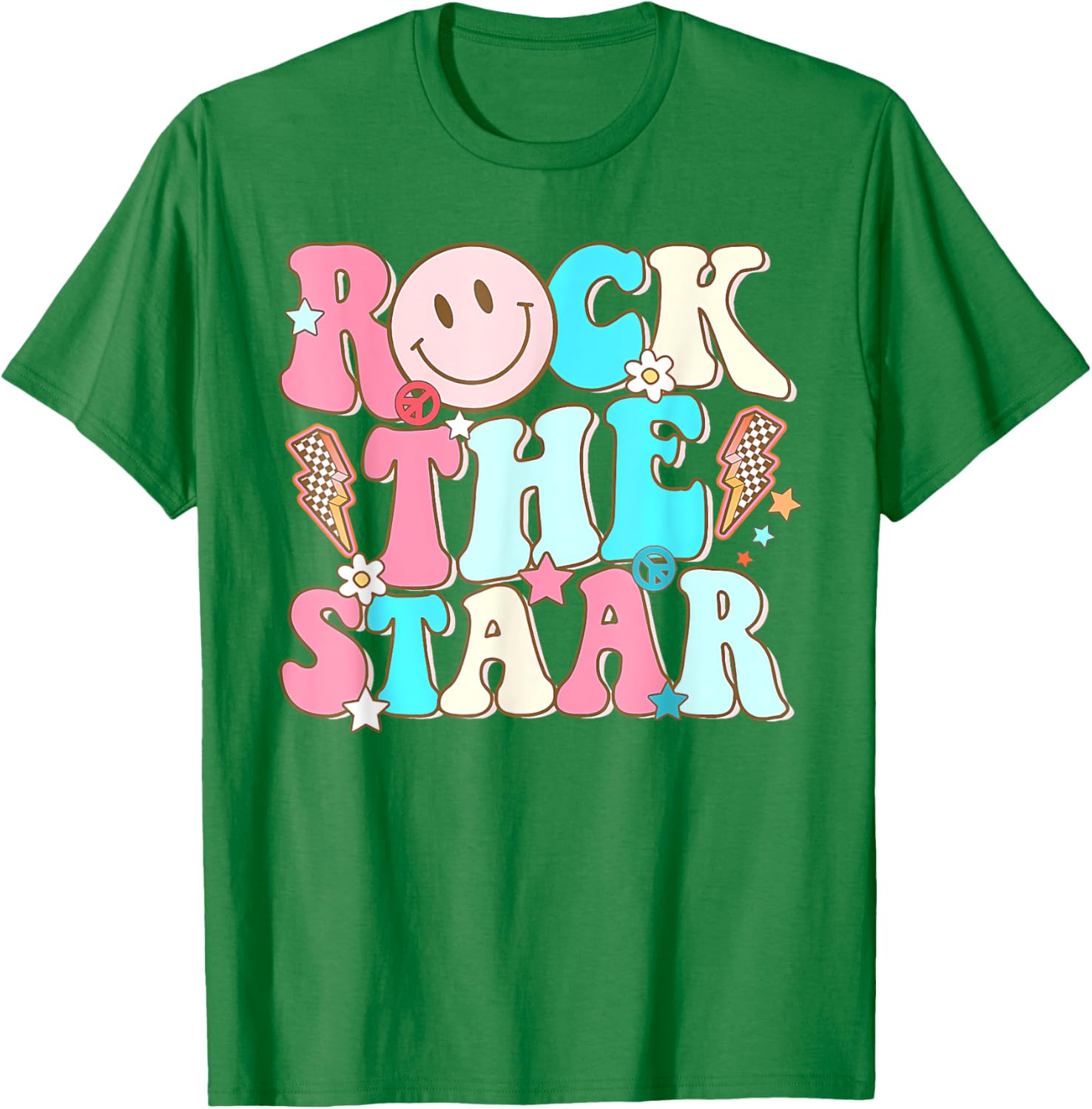 Rock The Test Test Day Teachers Motivational Rock The Staar T-Shirt