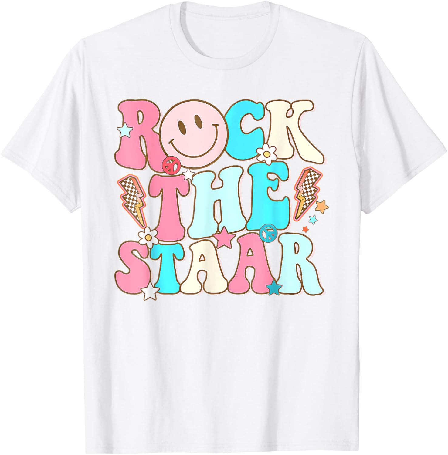Rock The Test Test Day Teachers Motivational Rock The Staar T-Shirt