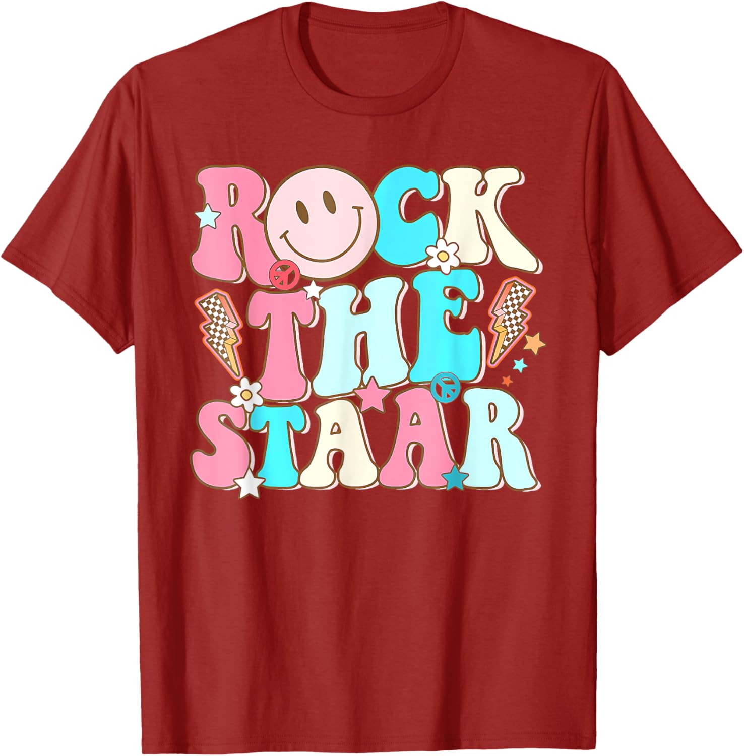 Rock The Test Test Day Teachers Motivational Rock The Staar T-Shirt
