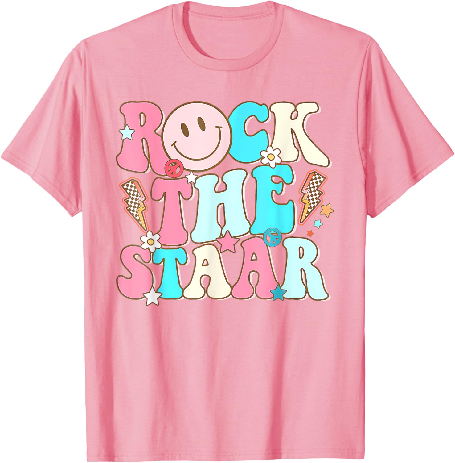 Rock The Test Test Day Teachers Motivational Rock The Staar T-Shirt