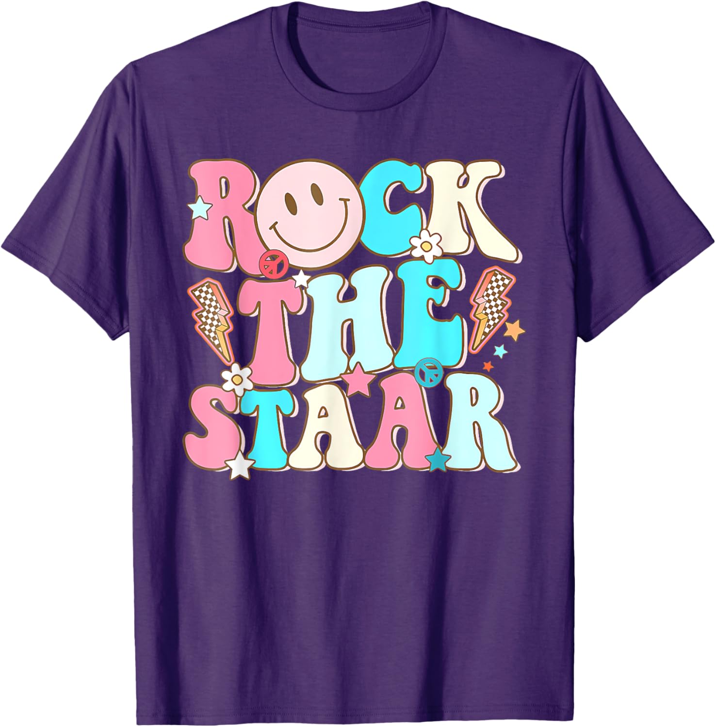 Rock The Test Test Day Teachers Motivational Rock The Staar T-Shirt