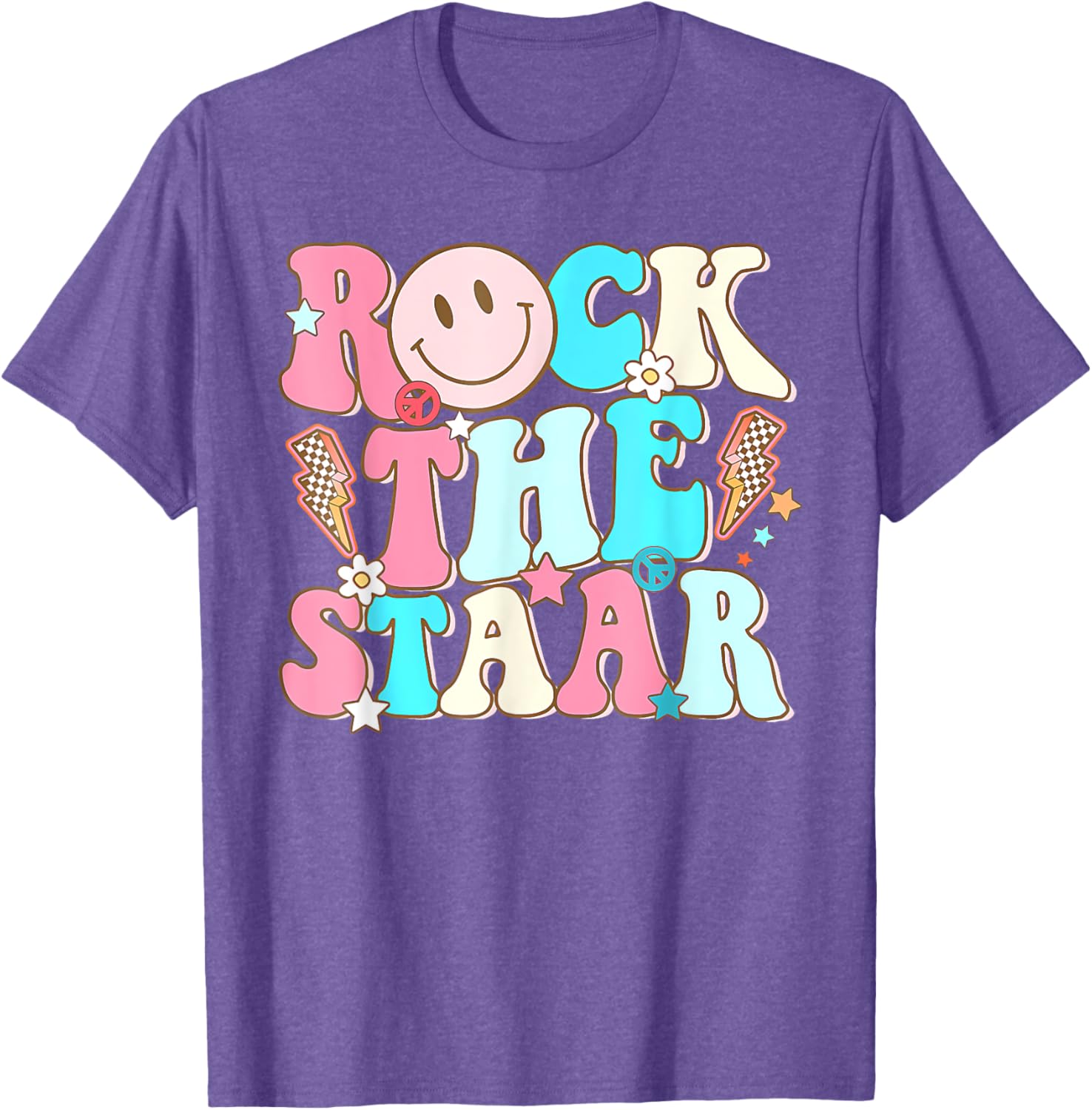 Rock The Test Test Day Teachers Motivational Rock The Staar T-Shirt