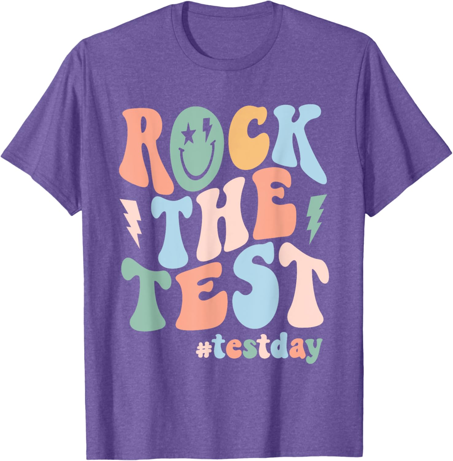 Rock The Test Testing Day Retro Motivational Teacher Student T-Shirt