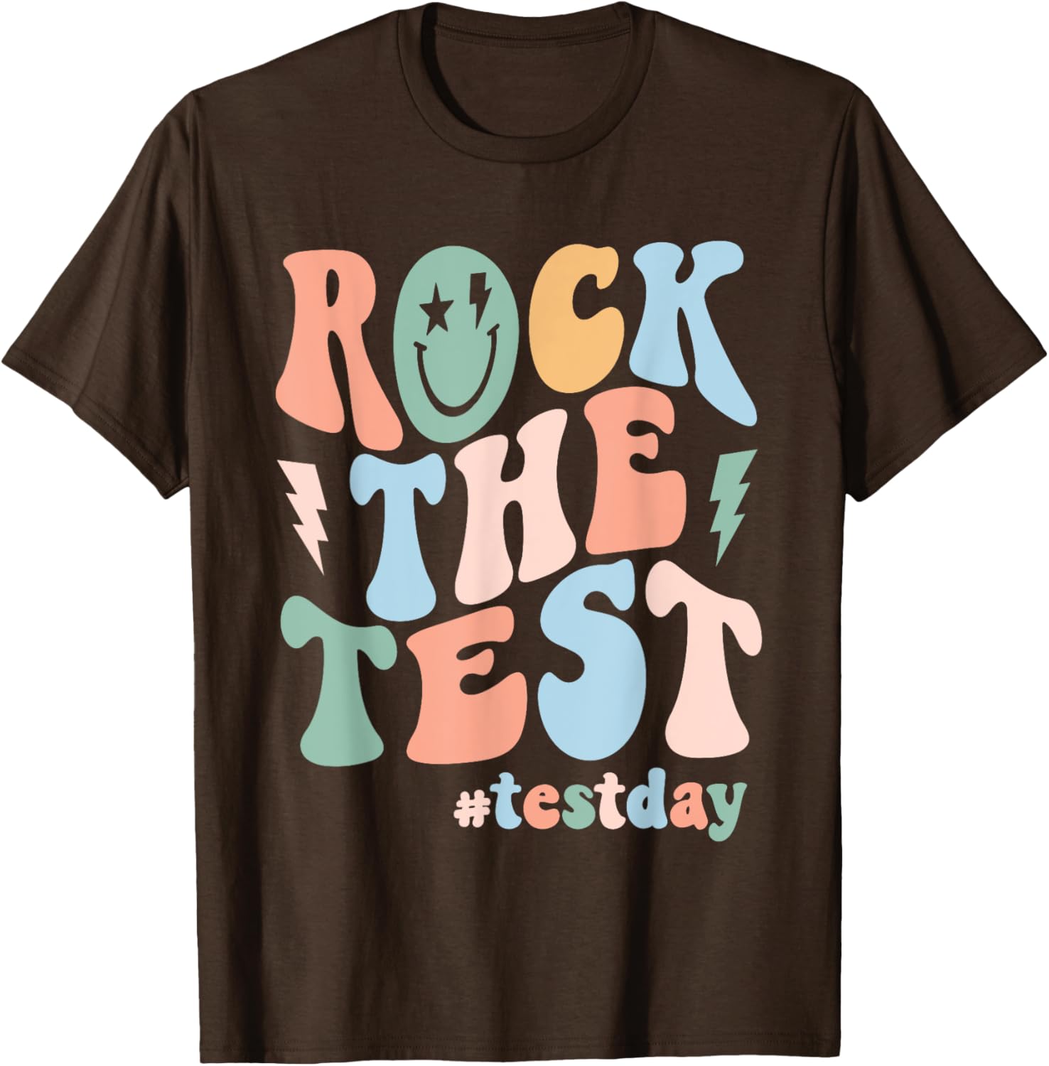 Rock The Test Testing Day Retro Motivational Teacher Student T-Shirt