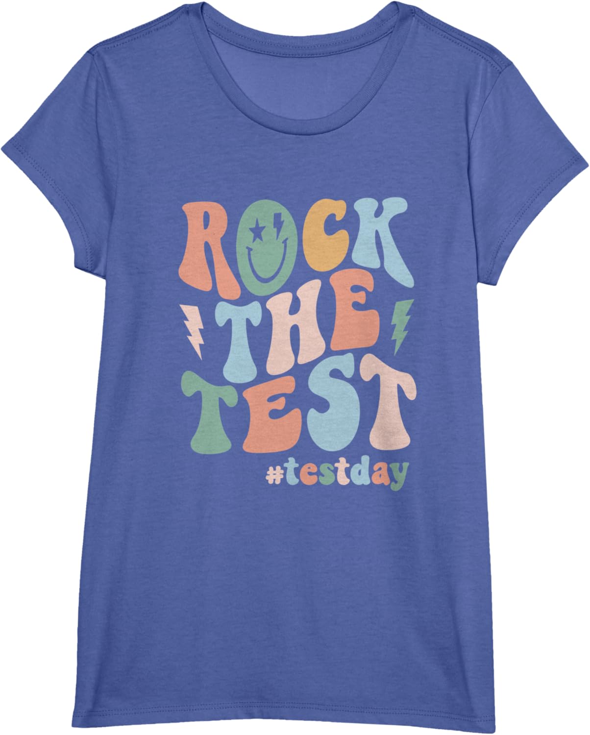 Rock The Test Testing Day Retro Motivational Teacher Student T-Shirt