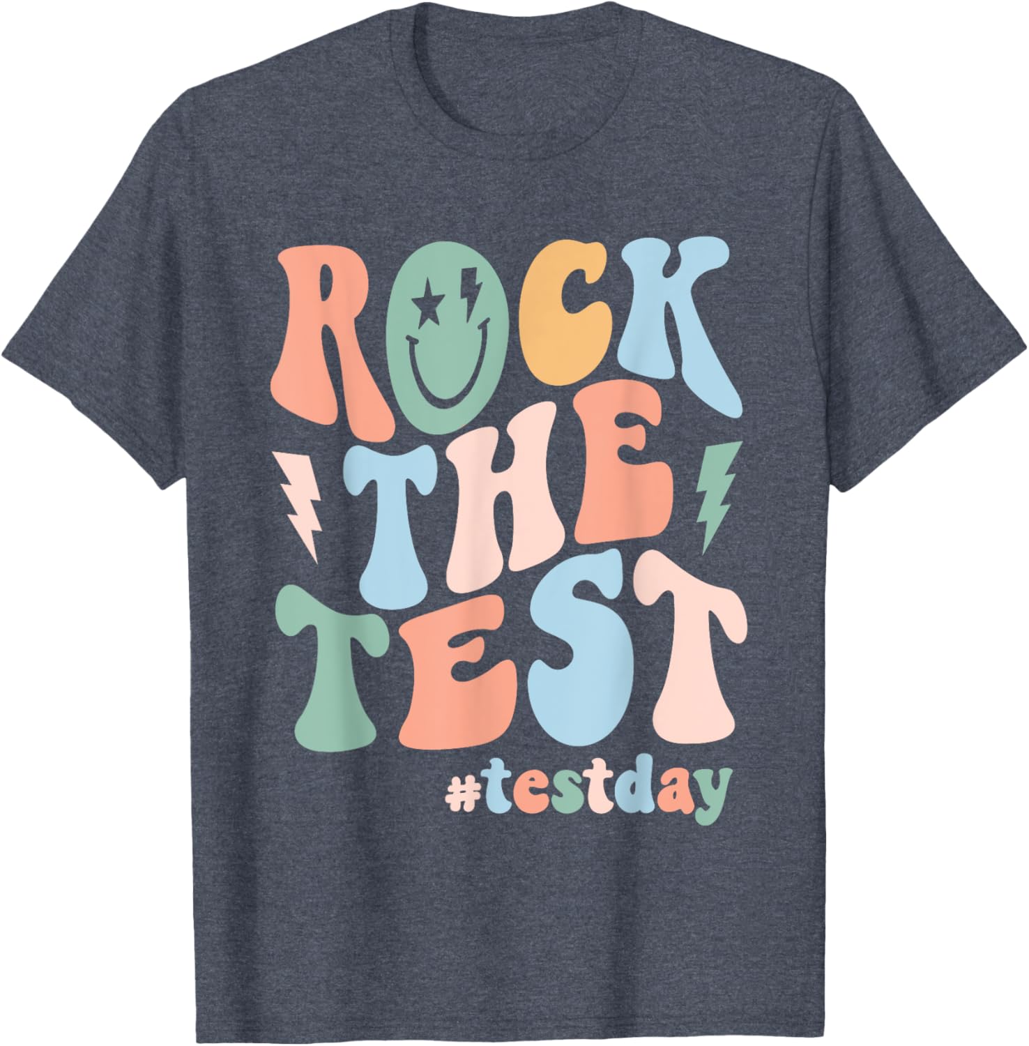 Rock The Test Testing Day Retro Motivational Teacher Student T-Shirt