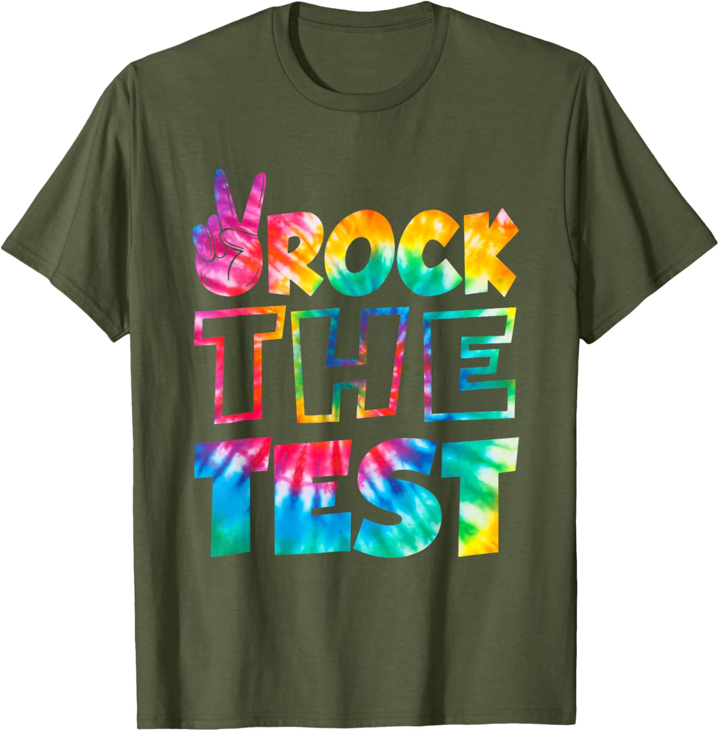 Rock The Test Testing Day Retro Motivational Teacher Student T-Shirt