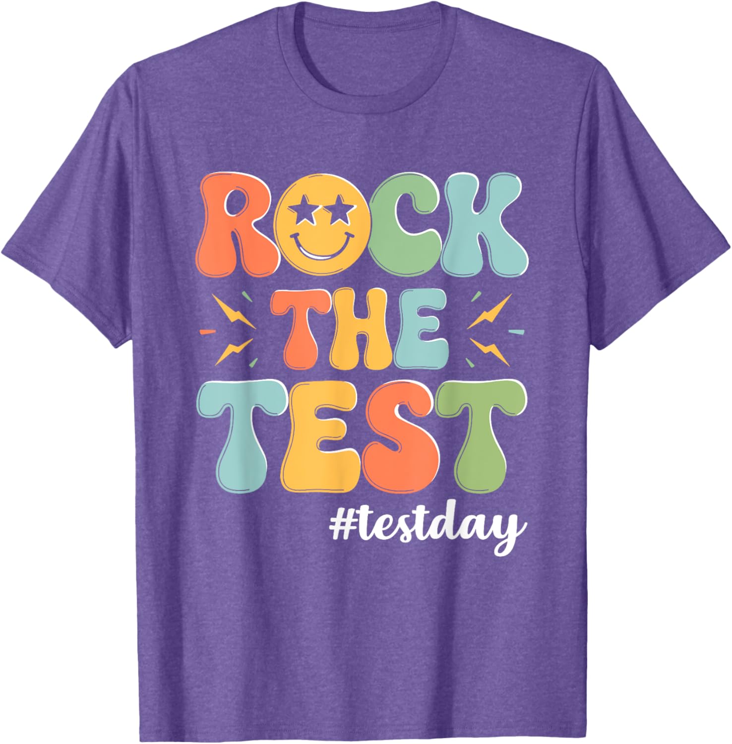 Rock The Test Testing Day Staar Motivational Teacher Testing T-Shirt