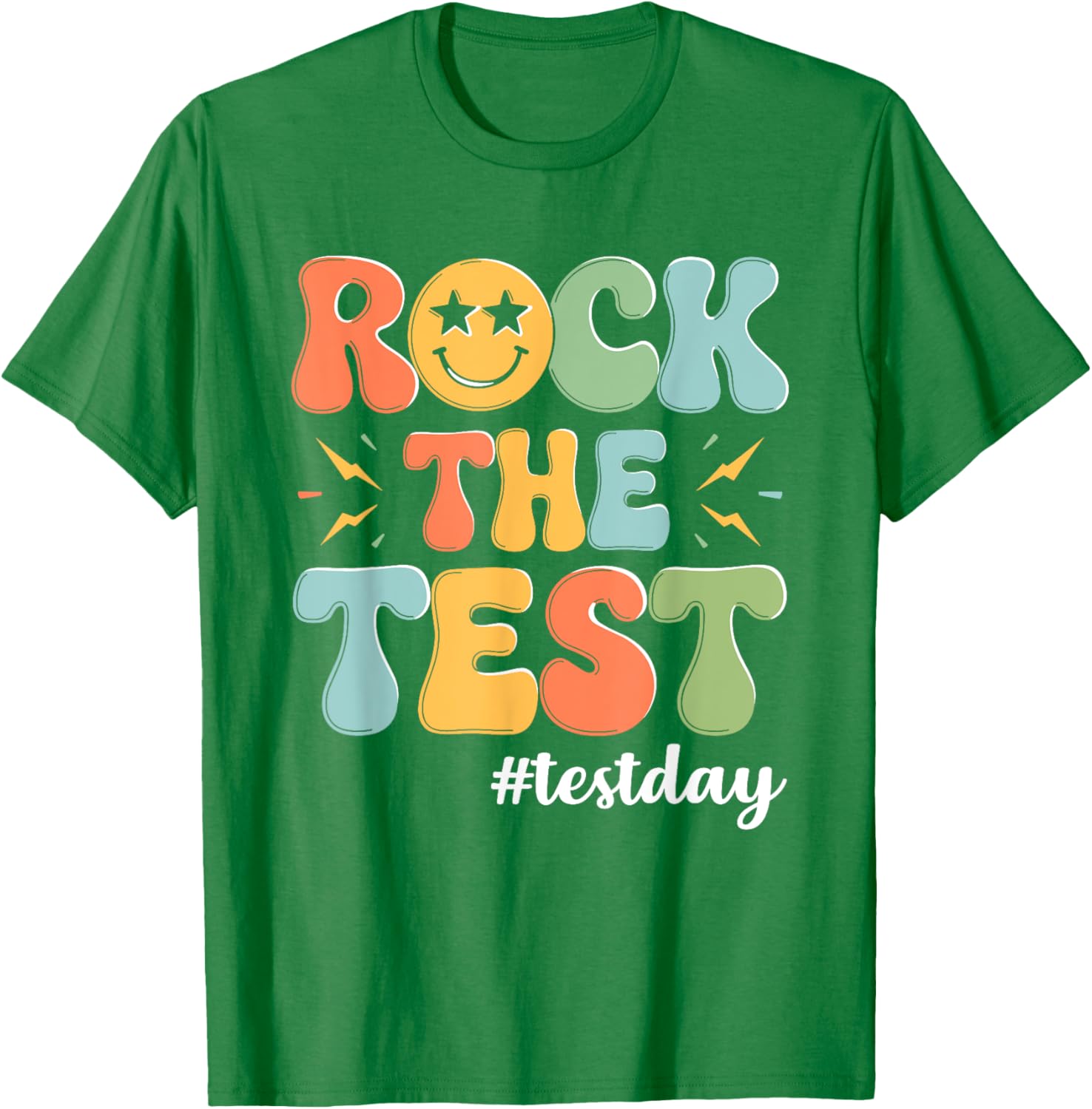 Rock The Test Testing Day Staar Motivational Teacher Testing T-Shirt