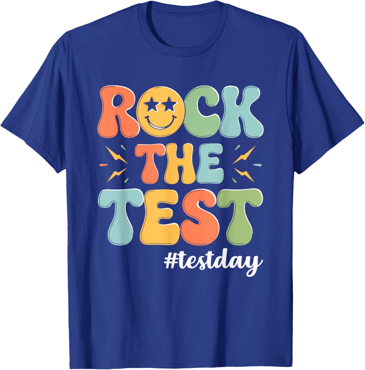 Rock The Test Testing Day Staar Motivational Teacher Testing T-Shirt