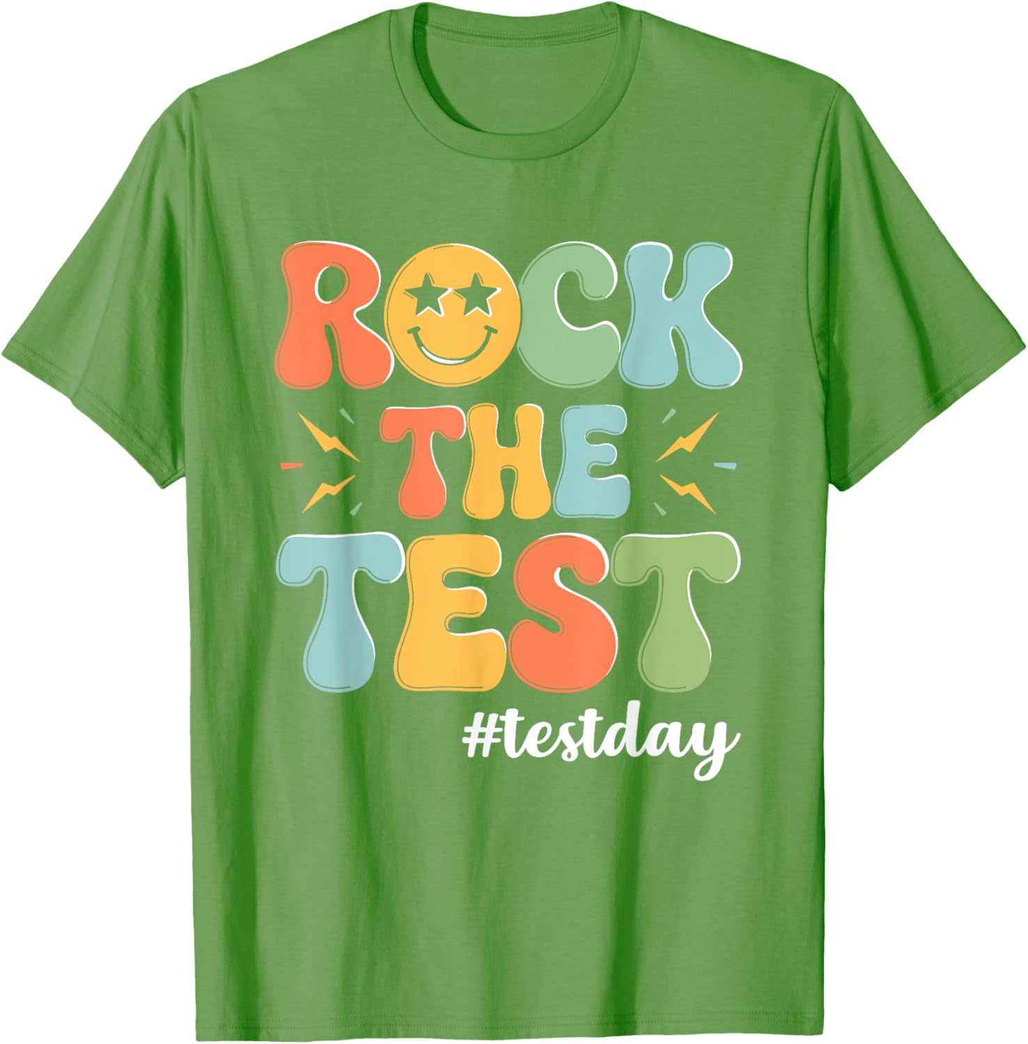 Rock The Test Testing Day Staar Motivational Teacher Testing T-Shirt