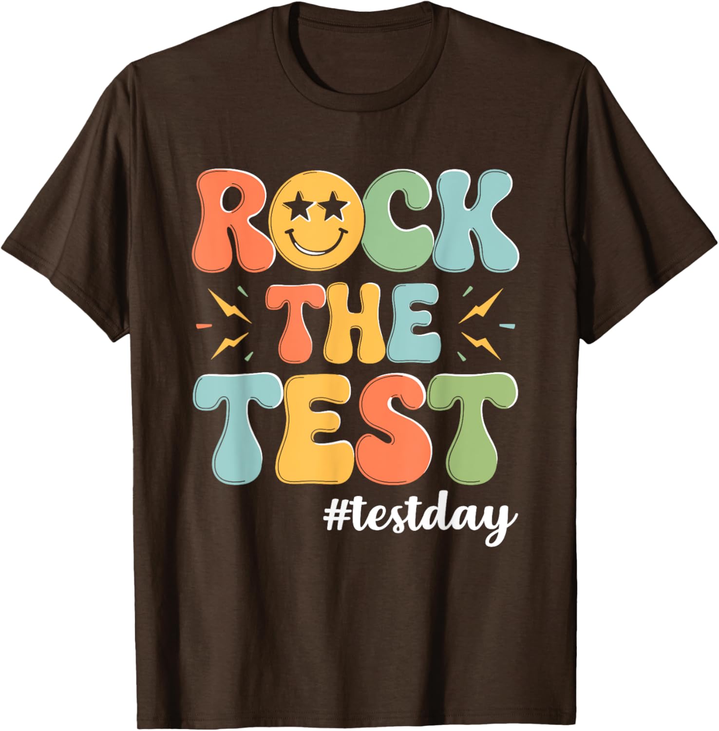 Rock The Test Testing Day Staar Motivational Teacher Testing T-Shirt