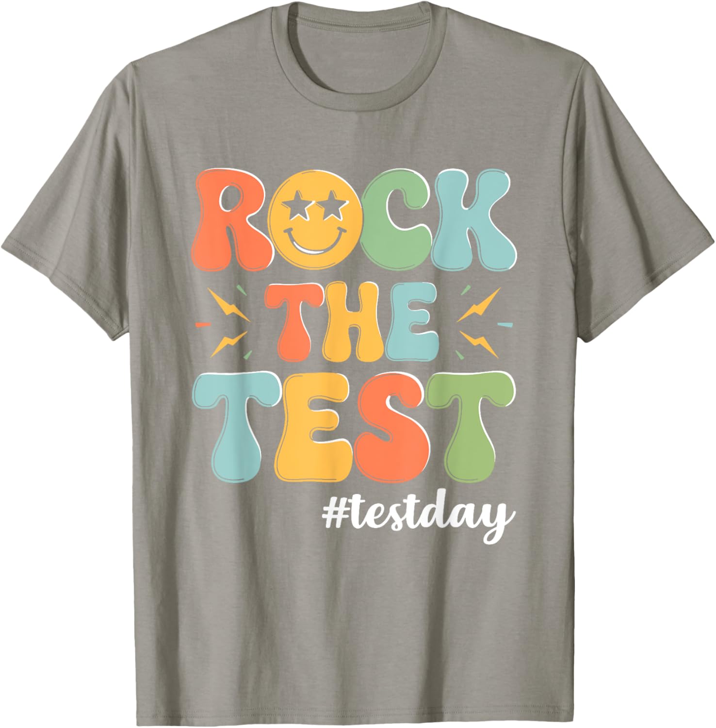 Rock The Test Testing Day Staar Motivational Teacher Testing T-Shirt