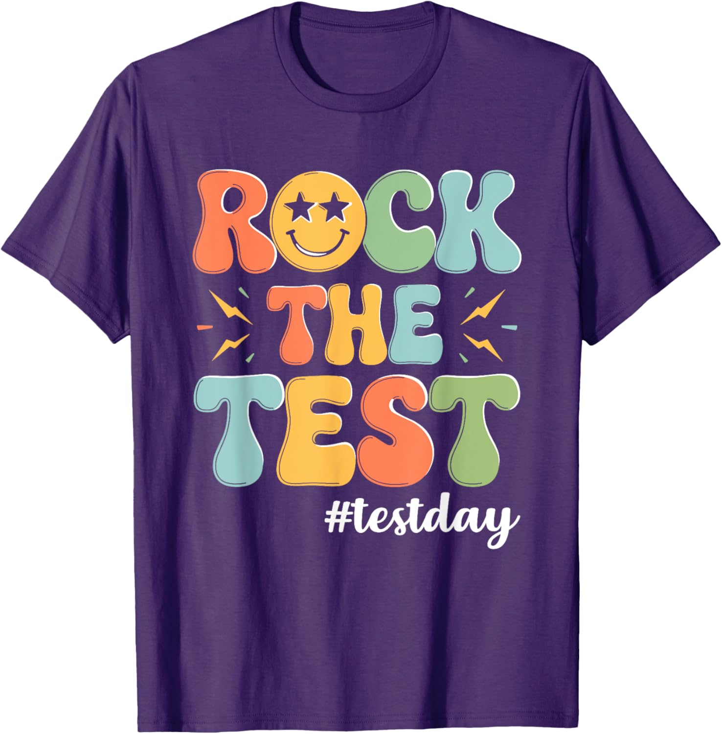 Rock The Test Testing Day Staar Motivational Teacher Testing T-Shirt