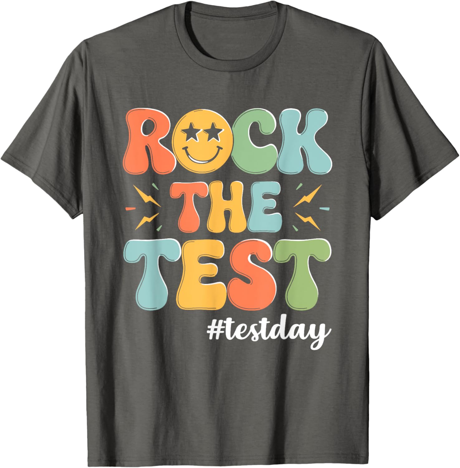 Rock The Test Testing Day Staar Motivational Teacher Testing T-Shirt