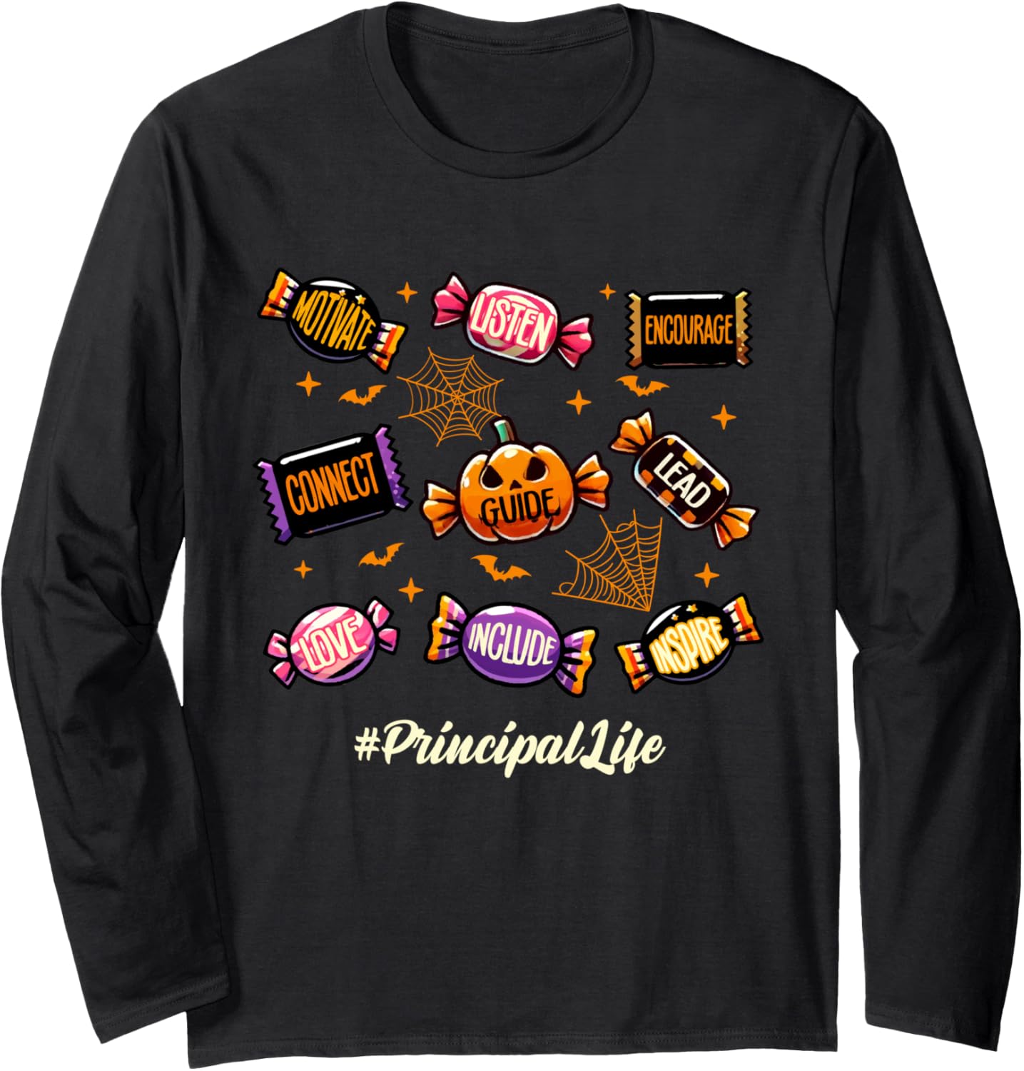 School Principal Halloween Long Sleeve T-Shirt