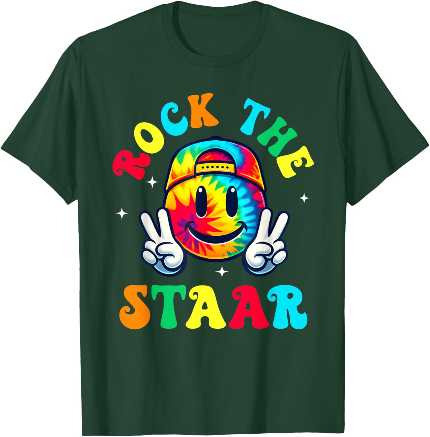 Smile Face Groovy Teacher T-Shirt