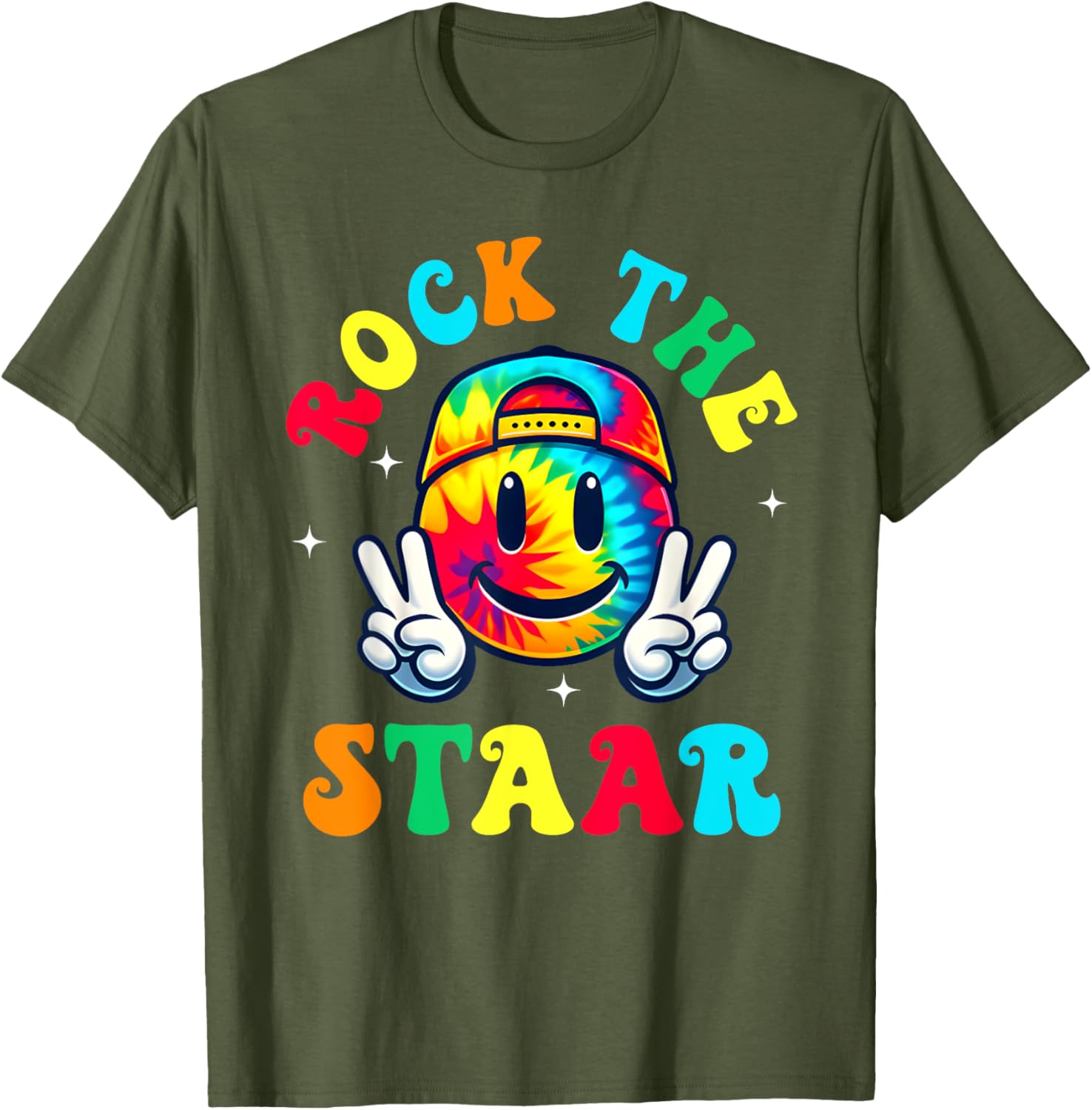 Smile Face Groovy Teacher T-Shirt