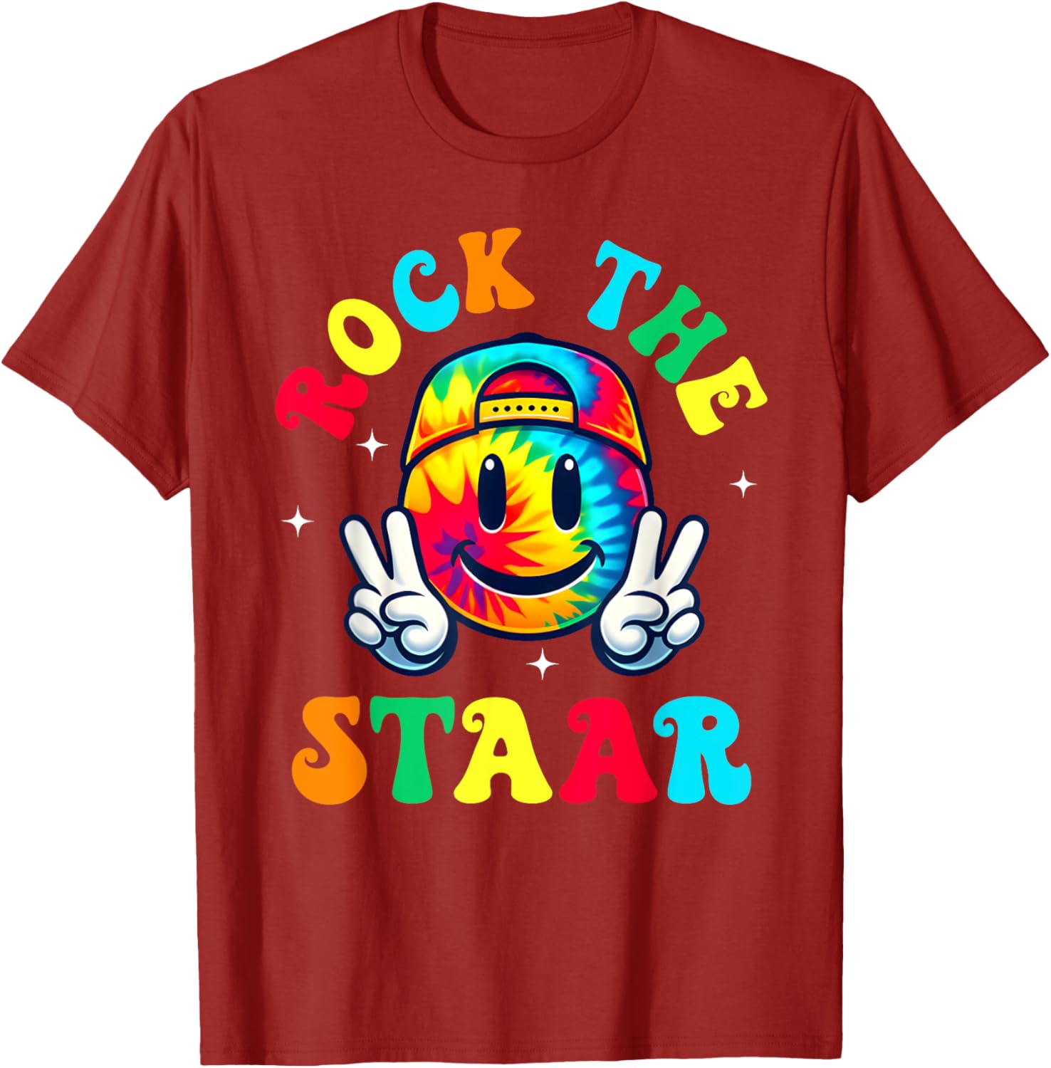 Smile Face Groovy Teacher T-Shirt