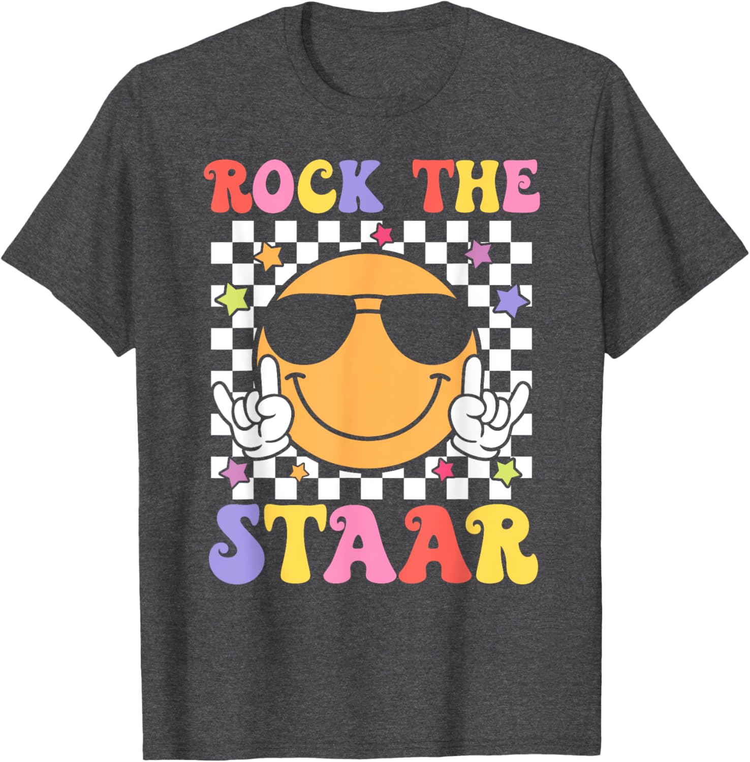 Smile Face Groovy Teacher T-Shirt