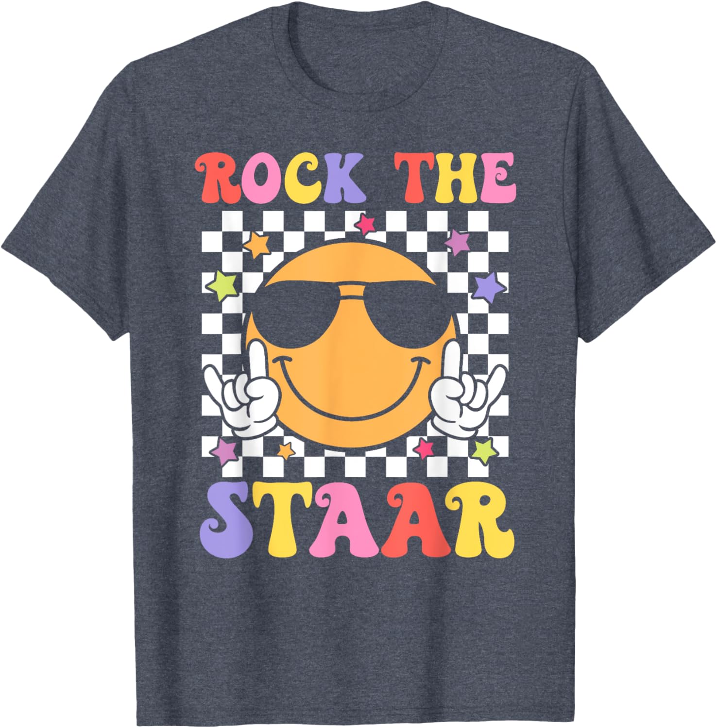 Smile Face Groovy Teacher T-Shirt
