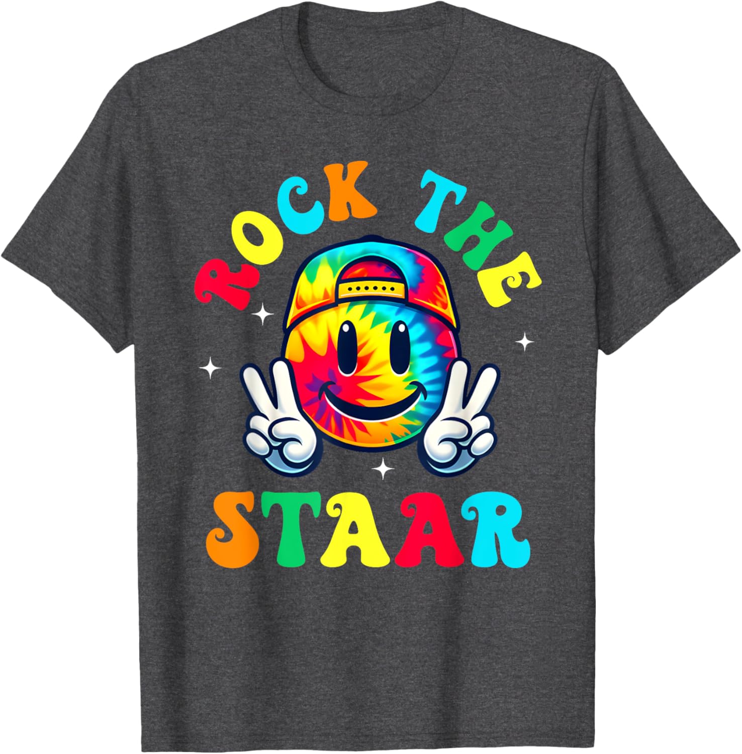 Smile Face Groovy Teacher T-Shirt