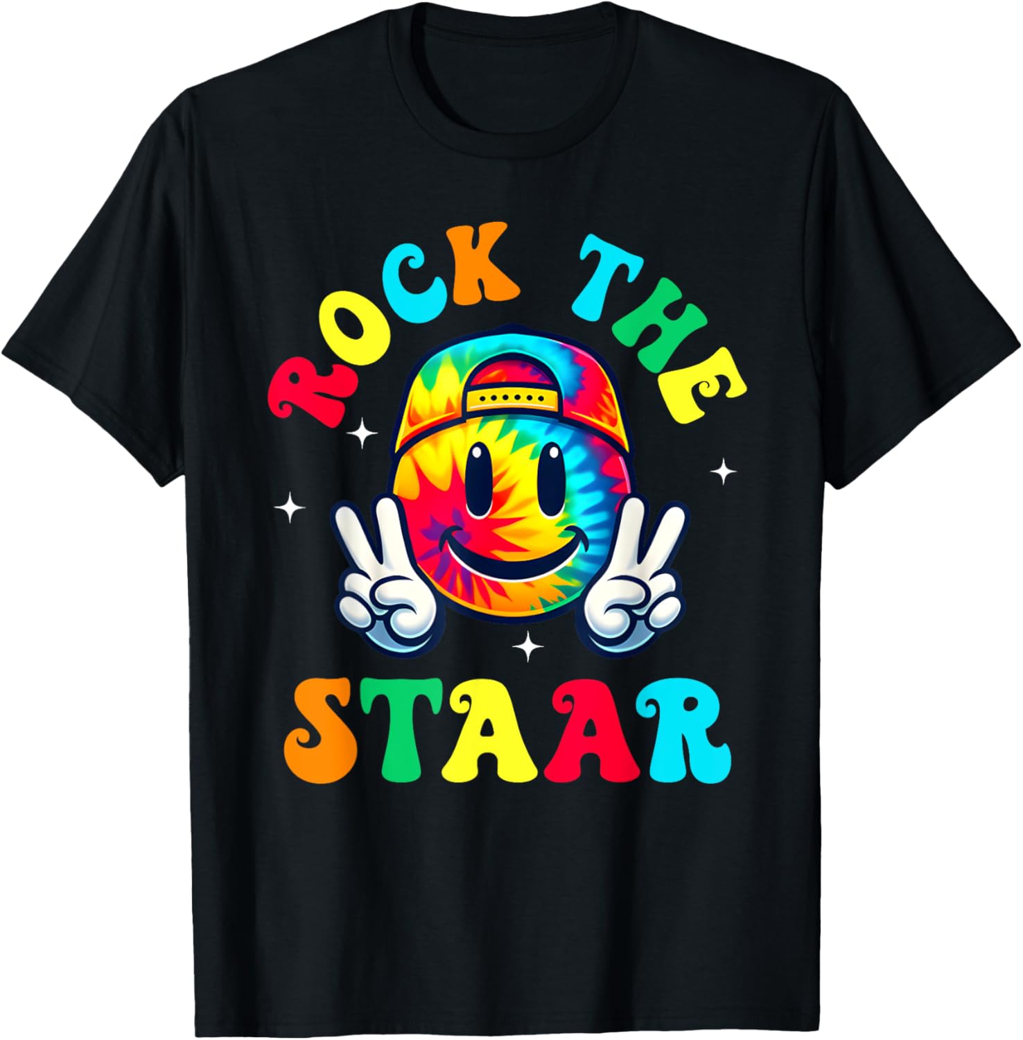 Smile Face Groovy Teacher T-Shirt