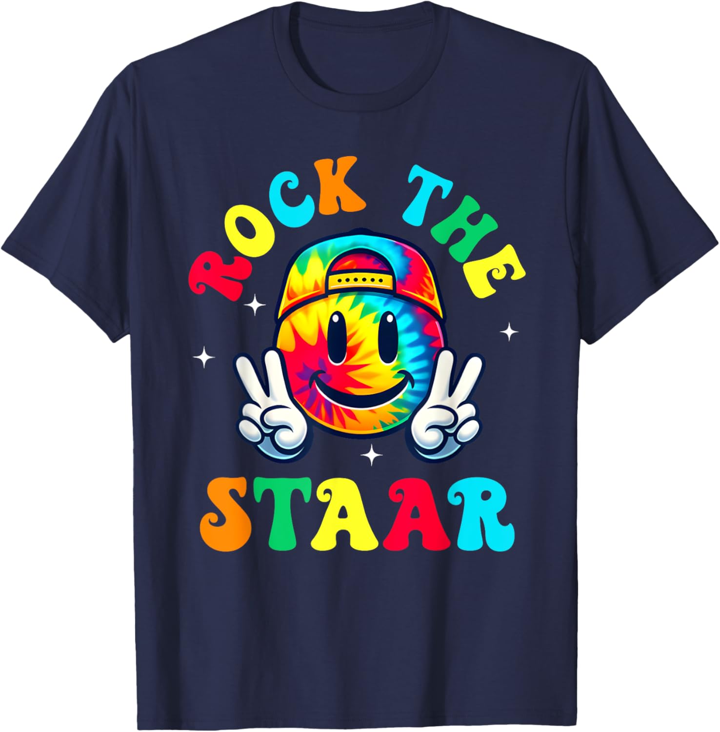 Smile Face Groovy Teacher T-Shirt