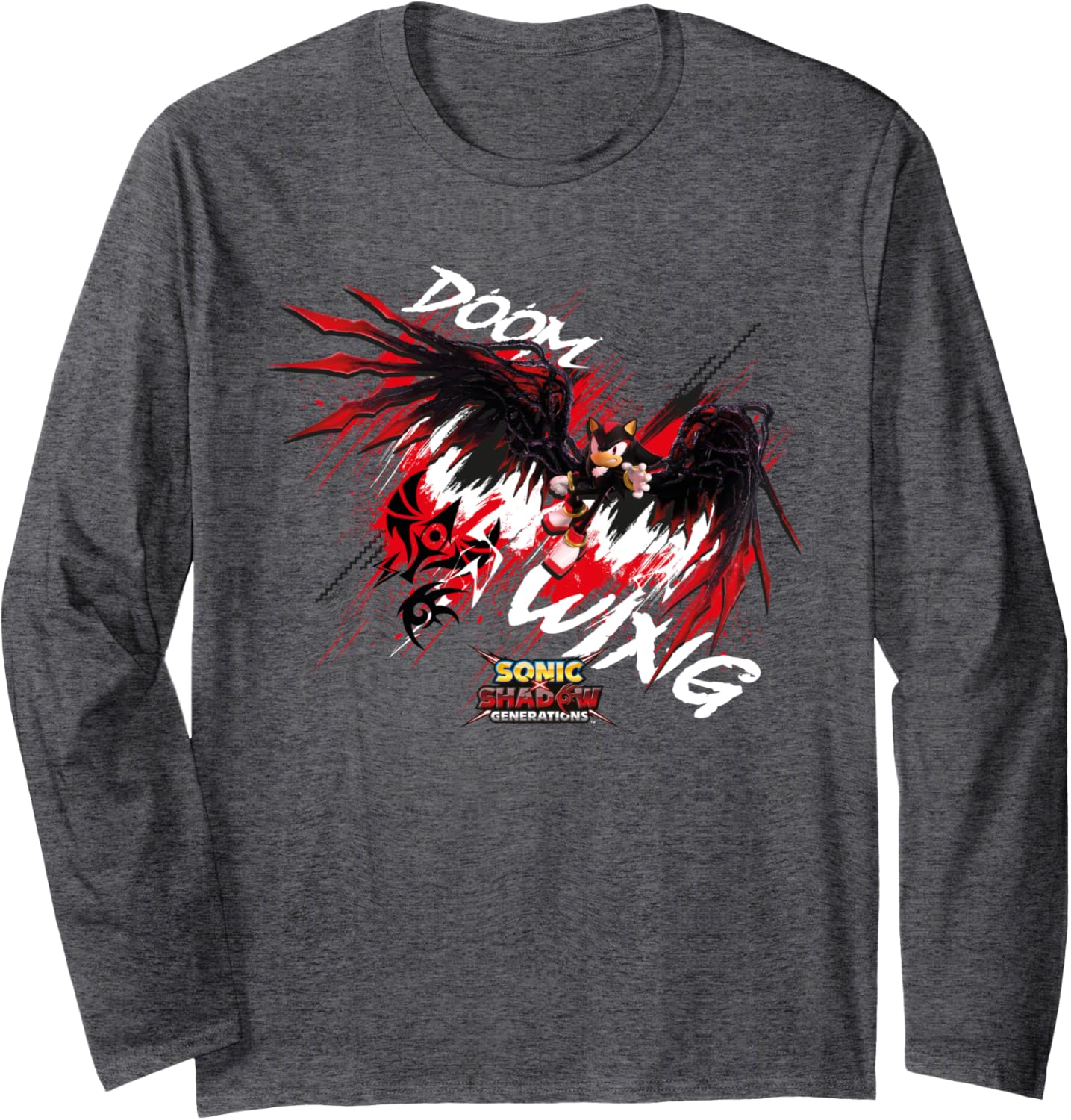 Sonic the Hedgehog, Sonic X Shadow Generations - Doom Wing Long Sleeve T-Shirt