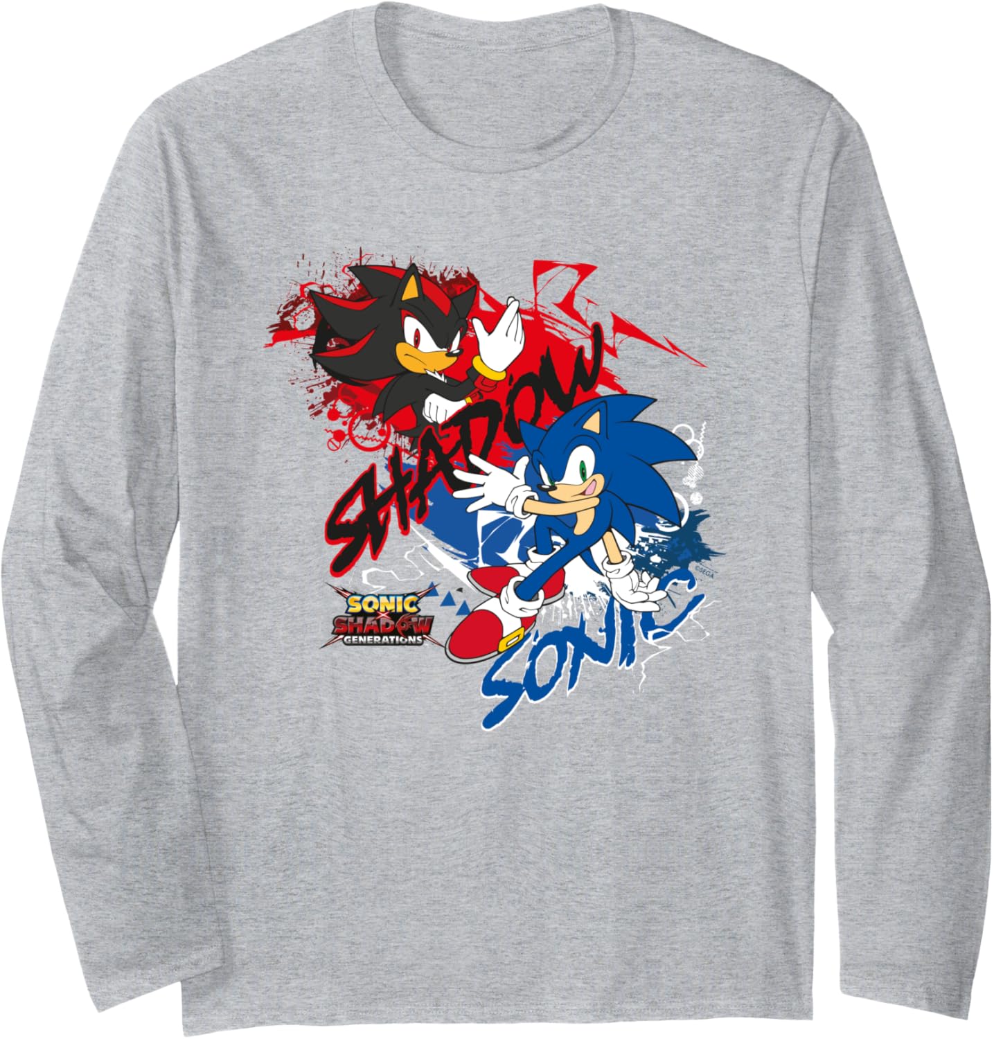 Sonic the Hedgehog Sonic X Shadow Generations Shadow & Sonic Long Sleeve T-Shirt